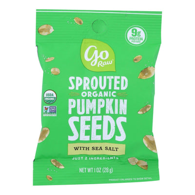 Go Raw - Seed Pumpkin Sea Salt Sprtd - Case Of 12 - 1 Oz - Orca Market