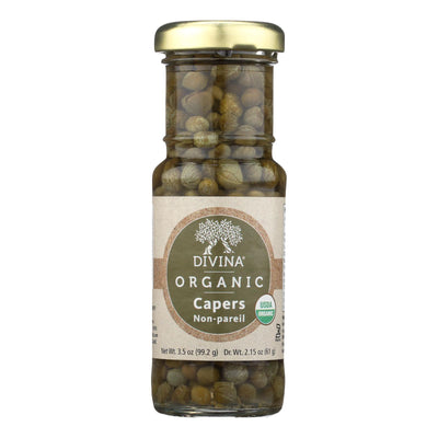 Divina Organic Capers - Case Of 12 - 3.5 Oz - Orca Market