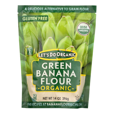 Let's Do Organic Organic Flour - Green Banana - Case Of 6 - 14 Oz - Orca Market