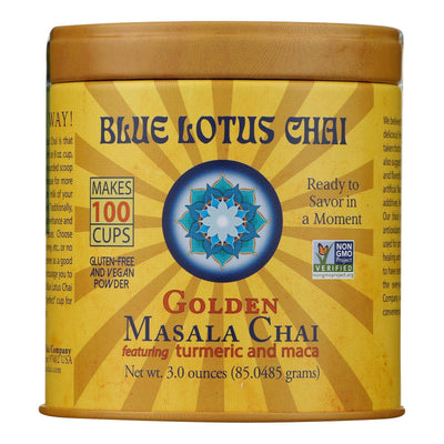 Blue Lotus - Masala Chai Golden - Case Of 6 - 3 Oz - Orca Market