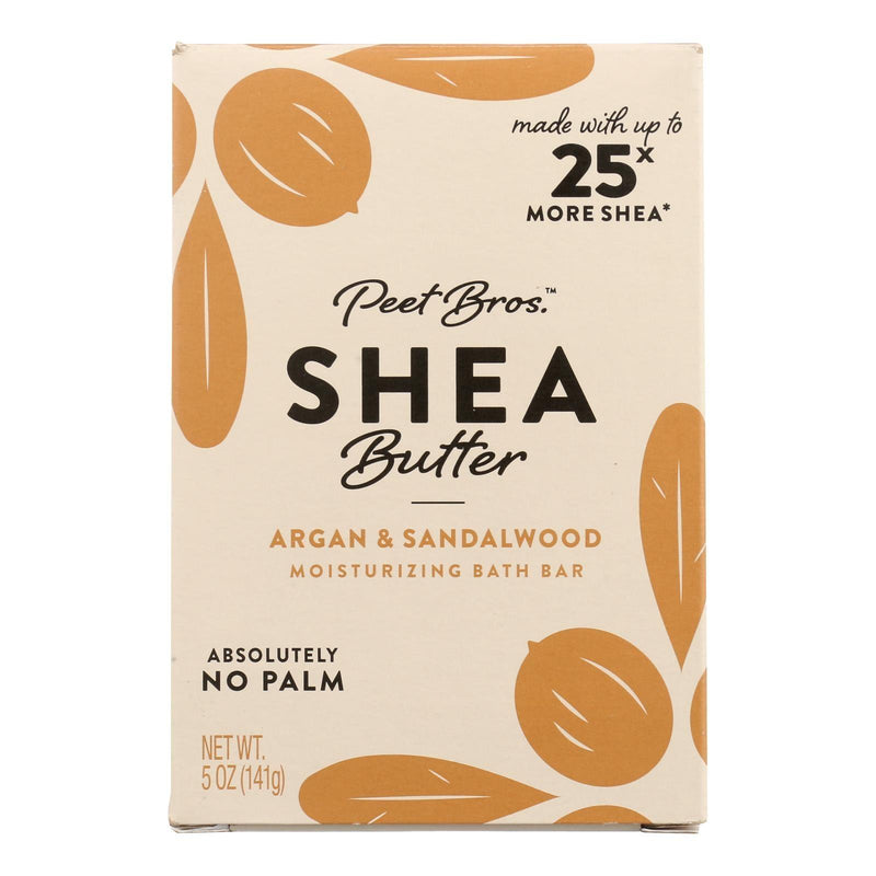 Peet Bros - Soap Aragan Sandlewood Shea Butter - Ea Of 1-5 Oz - Orca Market