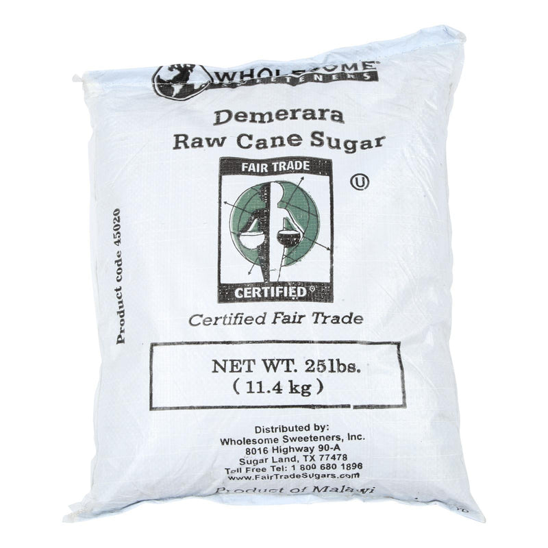 Wholesome Sweeteners Turbinado Sugar Raw Cane Sugar - Single Bulk Item - 25lb - Orca Market