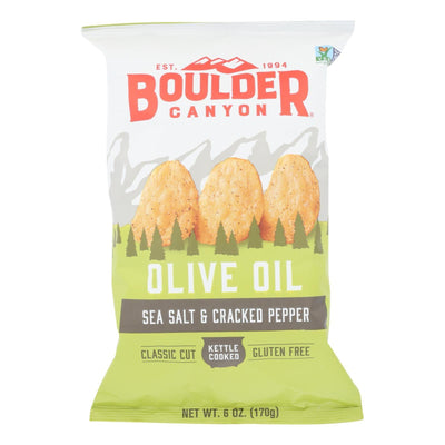 Boulder Canyon Natural Foods - Canyon Olv Oil Ss&pp - Cs Of 12-6 Oz - Orca Market