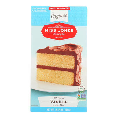 Miss Jones Baking Cake Mix - Vanilla - Case Of 6 - 15.87 Oz. - Orca Market