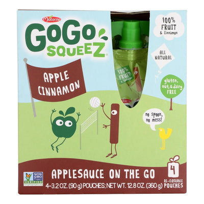 Gogo Squeeze Organic - Apple Cinnamon - Case Of 12 - 3.2 Oz. - Orca Market