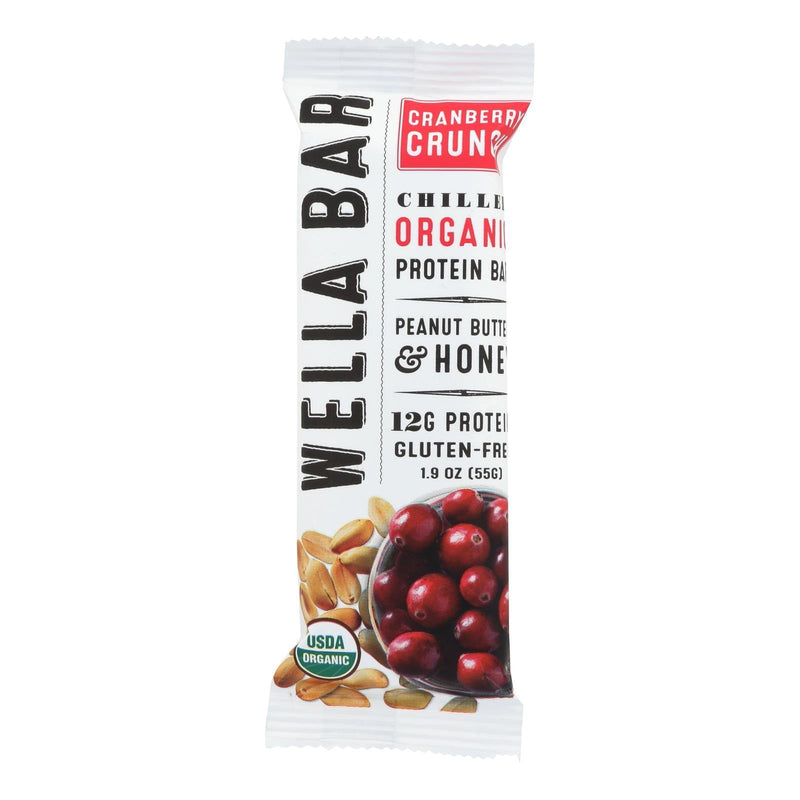 Wella Bar Cranberry Crunch Chilled Organic Protein Bar - Case Of 8 - 1.9 Oz - Orca Market