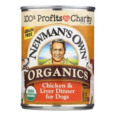 Newman's Own Organics Dog Food - Chicken And Liver - Case Of 12 - 12.7 Oz. - Orca Market