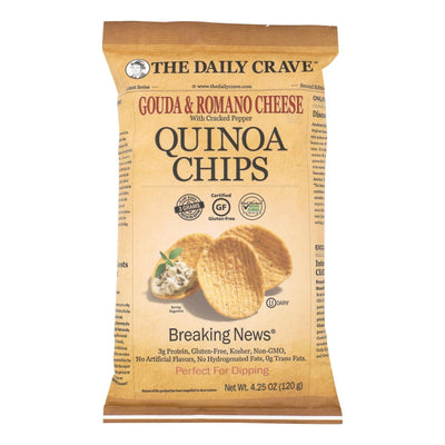 The Daily Crave - Quin Chips Gouda Romn Pepper - Case Of 8 - 4.25 Oz - Orca Market