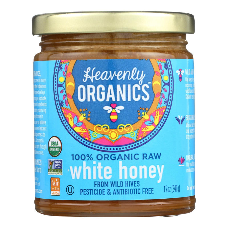 Heavenly Organics Organic Honey - White Raw - Case Of 6 - 12 Oz. - Orca Market