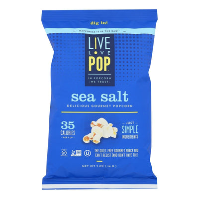 Live Love Pop - Popcorn Sea Salt - Case Of 24 - 1.0 Oz - Orca Market