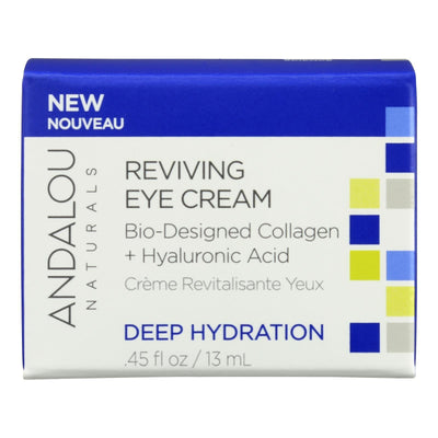 Andalou Naturals - Eye Cream Deep Hydrating Reviving - 1 Each-.45 Fz - Orca Market