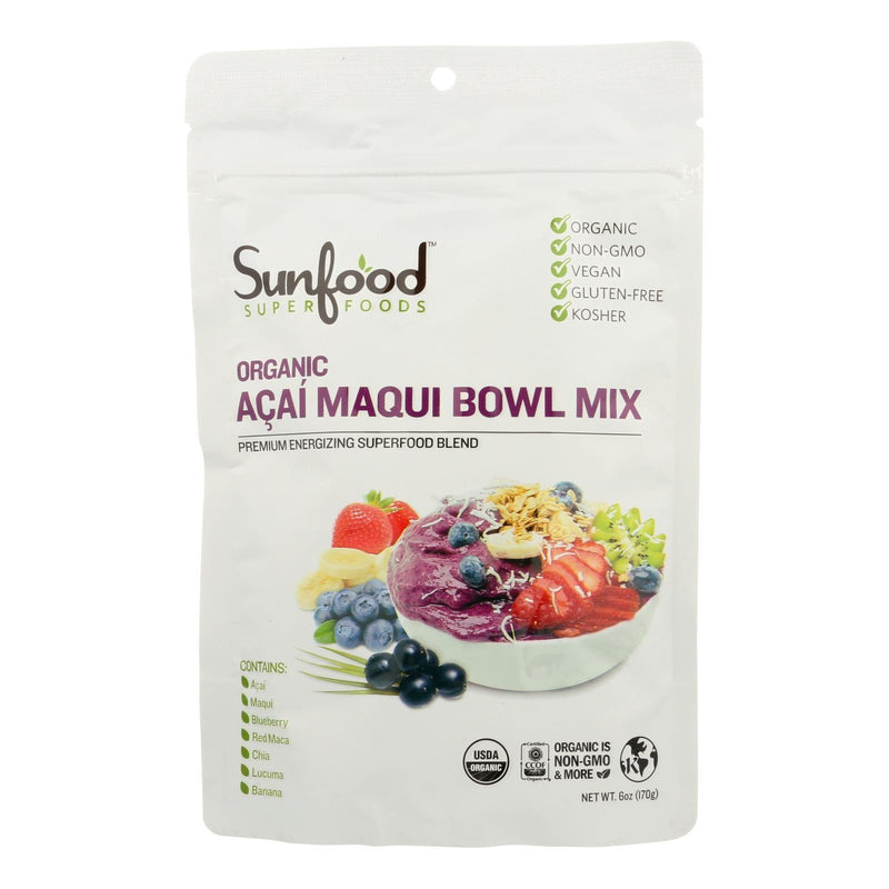 Sunfood - Mix Acai Maqui Bowl - 1 Each-6 Oz - Orca Market