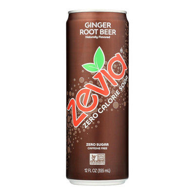 Zevia - Soda Ginger Root Beer - Case Of 12-12 Fz - Orca Market