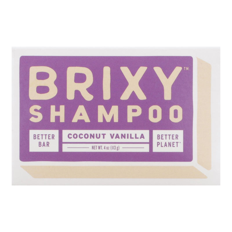 Brixy - Shampoo Bar Coconut Vanilla - 1 Each -4 Oz - Orca Market