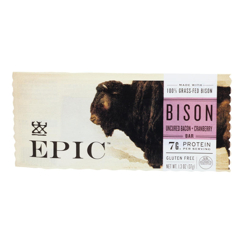 Epic - Bar Bson Uncured Bacon Grass Fed - Case Of 12-1.3 Oz - Orca Market