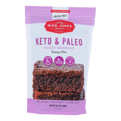 Miss Jones Baking Co - Brownie Mix Keto - Case Of 6-10.57 Oz - Orca Market