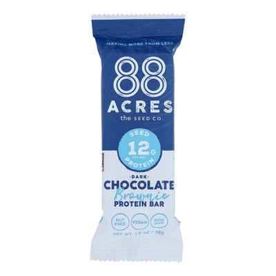 88 Acres - Protein Bar Dark Chocolate Brownie - Case Of 9-1.9 Oz - Orca Market