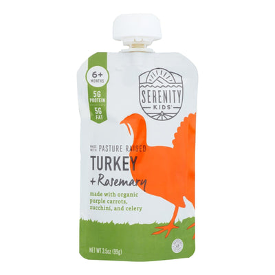 Serenity Kids - Pouch Turkey Rosemary - Case Of 6-3.5 Oz - Orca Market