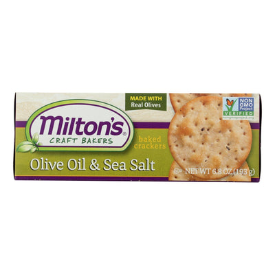 Miltons - Cracker Olive Oil & Sea Salt - Case Of 8-6.8 Oz - Orca Market