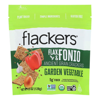 Dr. In The Kitchen - Flackers Flax Fonio Grdnveg - Case Of 6-4.5 Oz - Orca Market