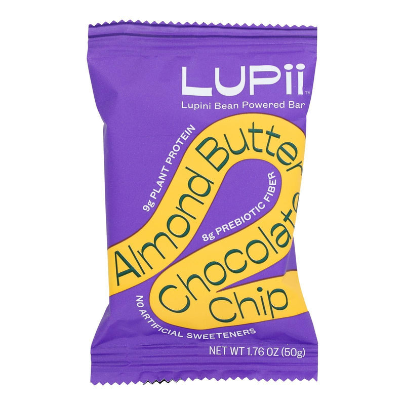 Lupii - Bars Almond Butter Chocolate Chip - Case Of 12-1.76 Oz - Orca Market