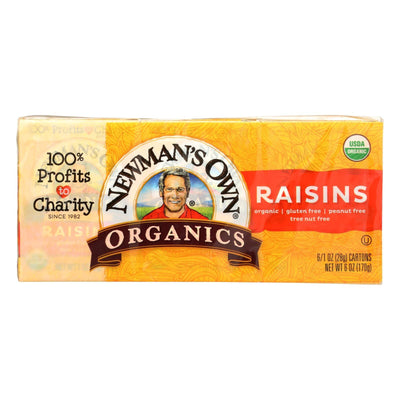 Newman's Own Organics Raisins - Case Of 12 - 6/1.0 Oz - Orca Market