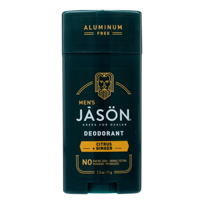 Jason Natural Products - Deodorant Stk Citrus Ginger - 1 Each-2.5 Oz - Orca Market