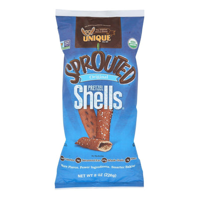 Unique Pretzels - Sprouted Shells - Original Sea Salt - Case Of 12 - 8 Oz. - Orca Market