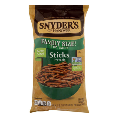 Snyder's Of Hanover - Pretzel Sticks Family Size - Case Of 6 - 17 Oz - Orca Market