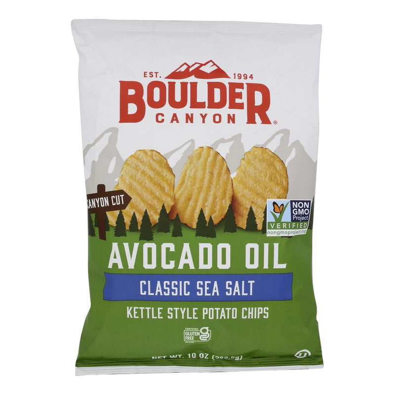 Boulder Canyon Natural Foods - Chips Kettle Avo Sea Salt - Case Of 12 - 10.00 Oz - Orca Market