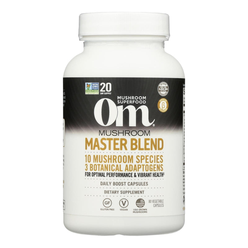 Om - Mushroom Superfood Master Blend - 1 Each-80 Ct - Orca Market