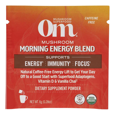 Om - Mushroom Morning Energy Blend - Case Of 10-.28 Oz - Orca Market