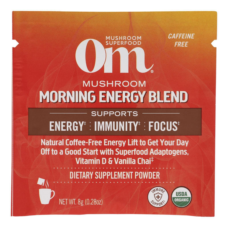 Om - Mushroom Morning Energy Blend - Case Of 10-.28 Oz - Orca Market