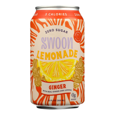 Swoon - Lemonade Ginger Zero Sugar - Case Of 12-12 Fz - Orca Market