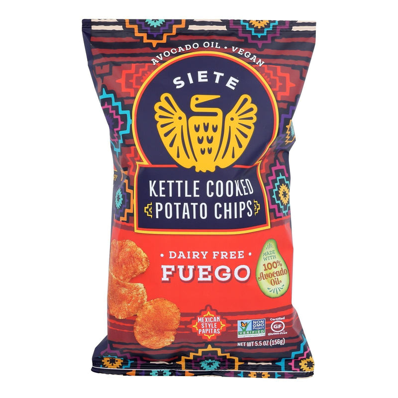 Siete - Kettle Chip Fuego - Case Of 6-5.5 Oz - Orca Market