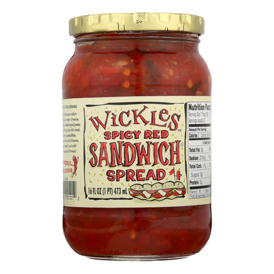 Wickle's Spicy Red Sandwich Spread - Case Of 6 - 16 Fz - Orca Market