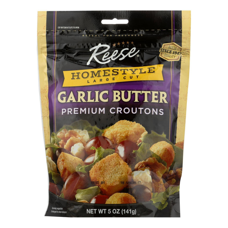 Reese Croutons Homestyle Garlic Butter - Case Of 12 - 5 Oz. - Orca Market