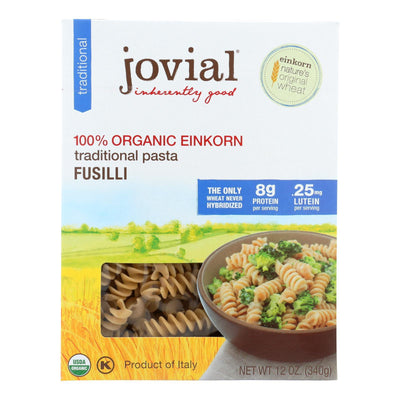 Jovial - Gluten Free Brown Rice Pasta - Fusilli - Case Of 12 - 12 Oz. - Orca Market