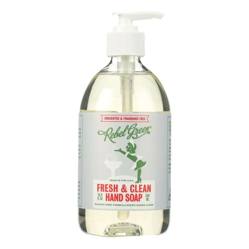 Rebel Green Hand Soap - Unscented - Case Of 4 - 16.9 Fl Oz - Orca Market