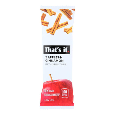 That's It Fruit Bar Zesty - Apple Cinnamon - Case Of 12 - 1.2 Oz. - Orca Market