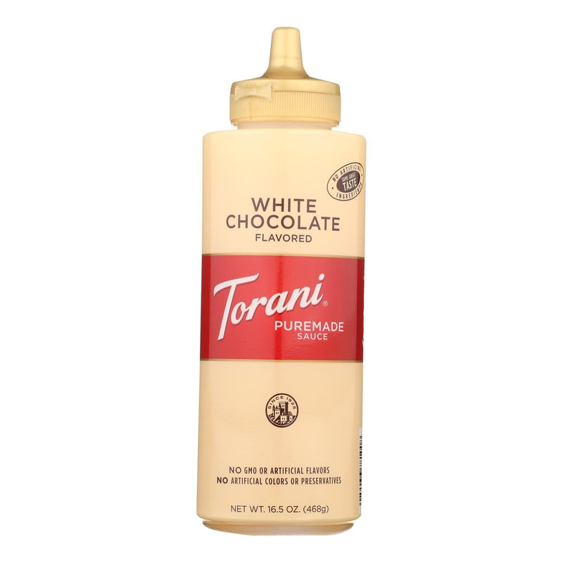 Torani White Chocolate Sauce - Case Of 4 - 16.5 Oz - Orca Market