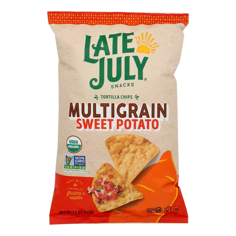 Late July Snacks - Tort Chip Veg Sweet Potato - Case Of 12-7.5 Oz - Orca Market