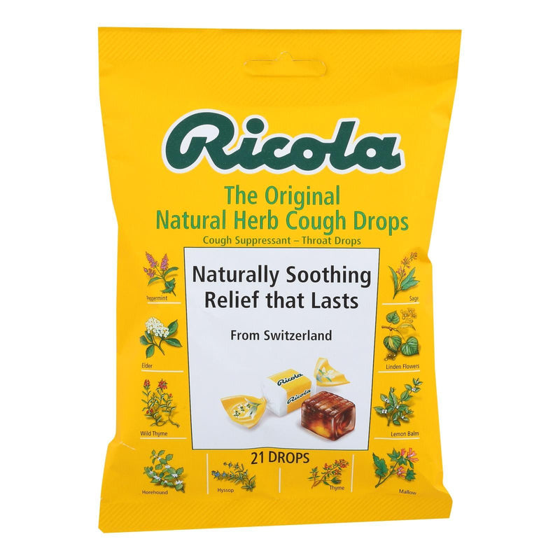 Ricola - Cough Drop Original Herb - Case Of 8-21 Ct - Orca Market