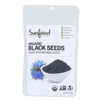 Sunfood - Black Seeds Organic - 1 Each-4 Oz - Orca Market