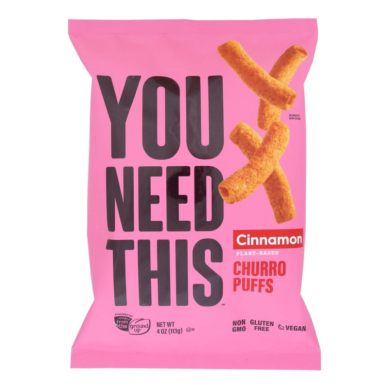 You Need This - Churro Puffs Cinnamon - Case Of 12-4 Oz - Orca Market