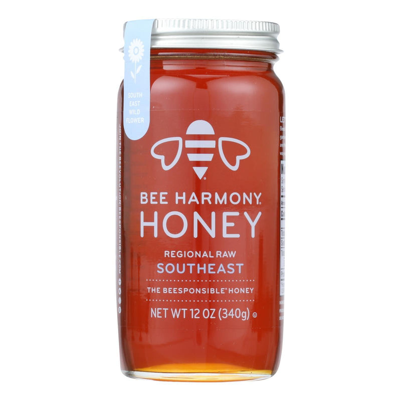 Bee Harmony Honey Regional Raw - Case Of 6 - 12 Oz - Orca Market