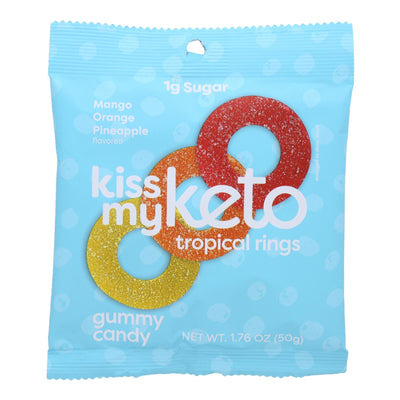 Kiss My Keto - Keto Gummy Tropical Rings - Case Of 6-1.76 Oz - Orca Market