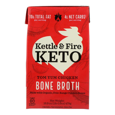 Kettle And Fire - Bone Broth Tom Yum Chicken - Case Of 6-16.9 Oz - Orca Market