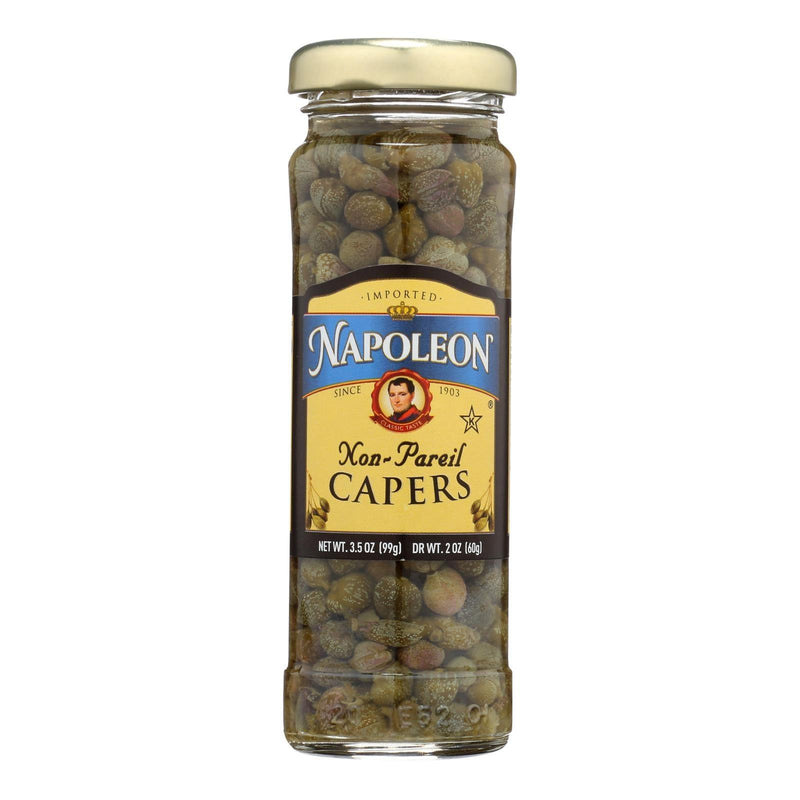 Napoleon Imported Non-pareilles Capers - Case Of 12 - 3.5 Oz - Orca Market