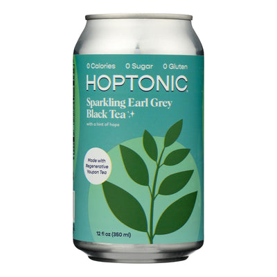 Hoptonic Tea - Sparkling Black Tea Earl Grey - Case Of 6-12 Fz - Orca Market